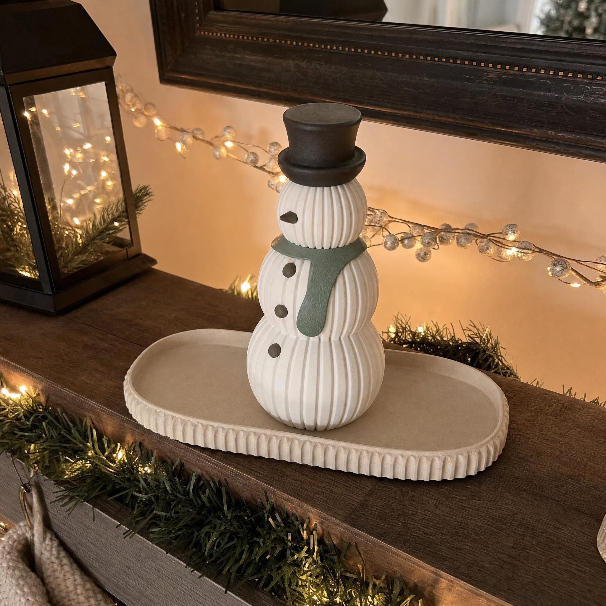 Ribbed Snowman Christmas Decor – photo 8